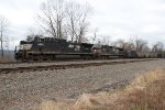 NS 4404 and 9679 with train 651, coal empties, heading west